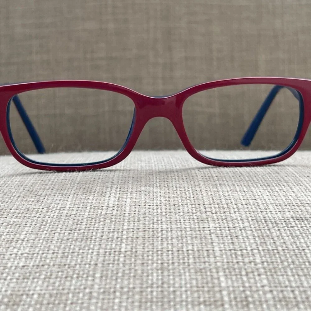 Ray-Ban Kids Eyeglasses Frame RedBlue Tone RB1527 3577 47[]15 125 Glasses